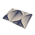 Vintage Geometric Leaf Pattern Print Pet Cooling Mat Cover
