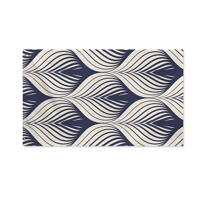 Vintage Geometric Leaf Pattern Print Polyester Flag