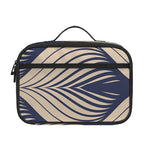 Vintage Geometric Leaf Pattern Print Portable Lunch Bag