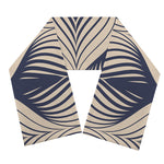 Vintage Geometric Leaf Pattern Print Scarf