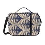 Vintage Geometric Leaf Pattern Print Shoulder Strap Bible Bag