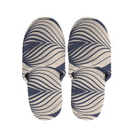 Vintage Geometric Leaf Pattern Print Slippers