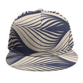Vintage Geometric Leaf Pattern Print Snapback Cap