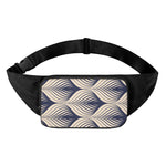 Vintage Geometric Leaf Pattern Print Waist Bag