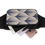 Vintage Geometric Leaf Pattern Print Waist Bag