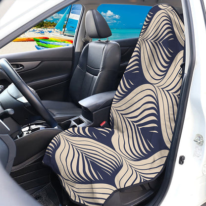 Vintage Geometric Leaf Pattern Print Waterproof Car Seat Cover