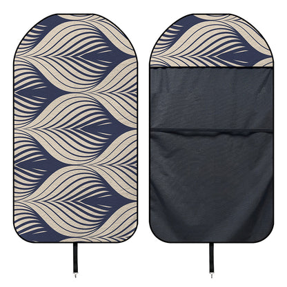Vintage Geometric Leaf Pattern Print Waterproof Car Seat Cover