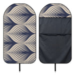Vintage Geometric Leaf Pattern Print Waterproof Car Seat Cover