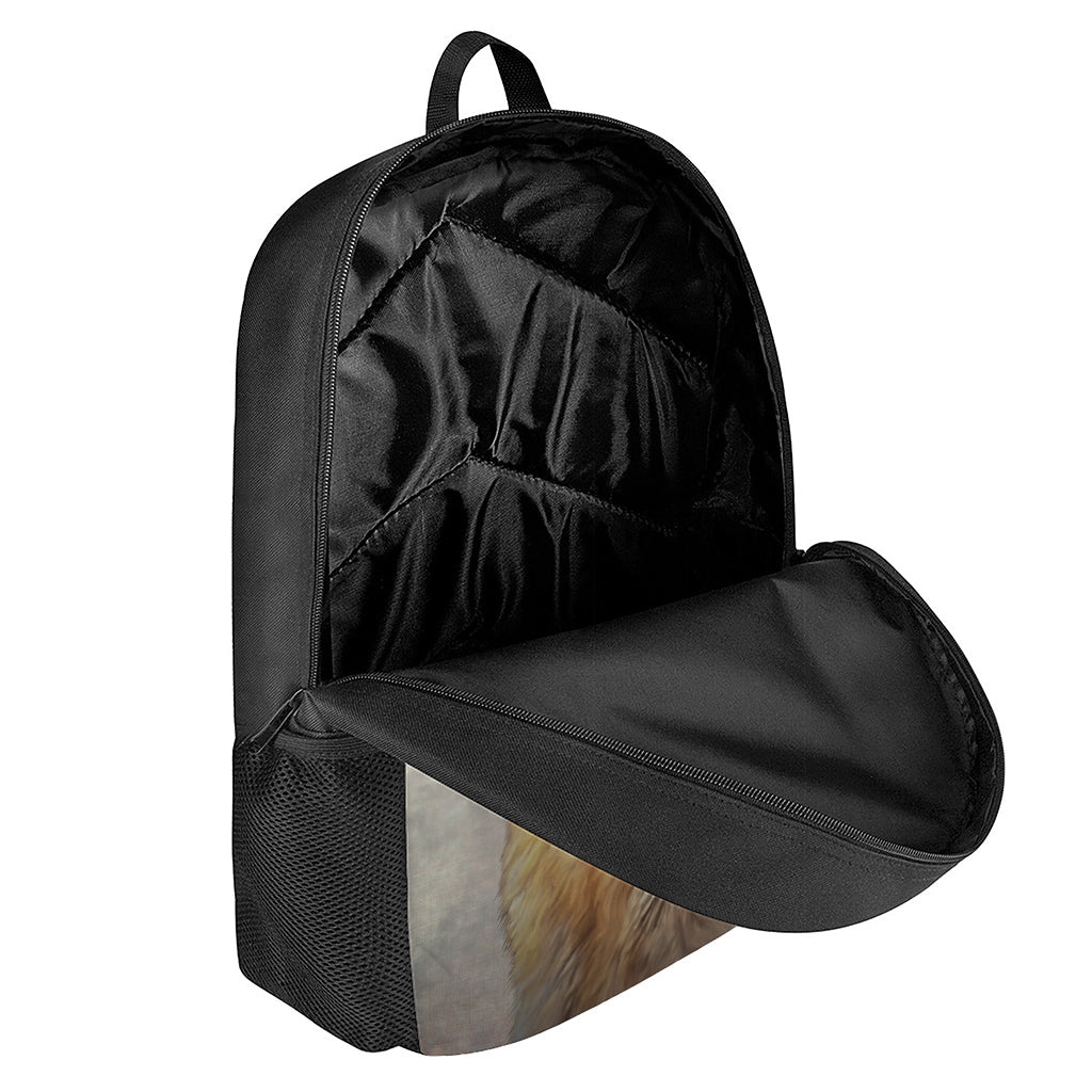 Vintage German Shepherd Portrait Print 17 Inch Backpack