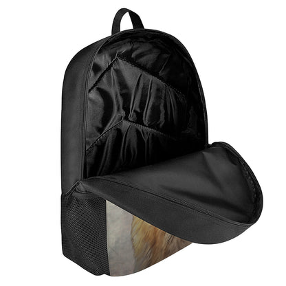 Vintage German Shepherd Portrait Print 17 Inch Backpack