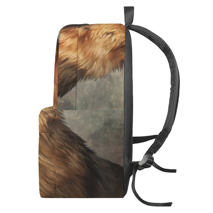 Vintage German Shepherd Portrait Print Backpack