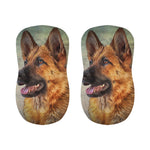 Vintage German Shepherd Portrait Print Bar Stool Covers