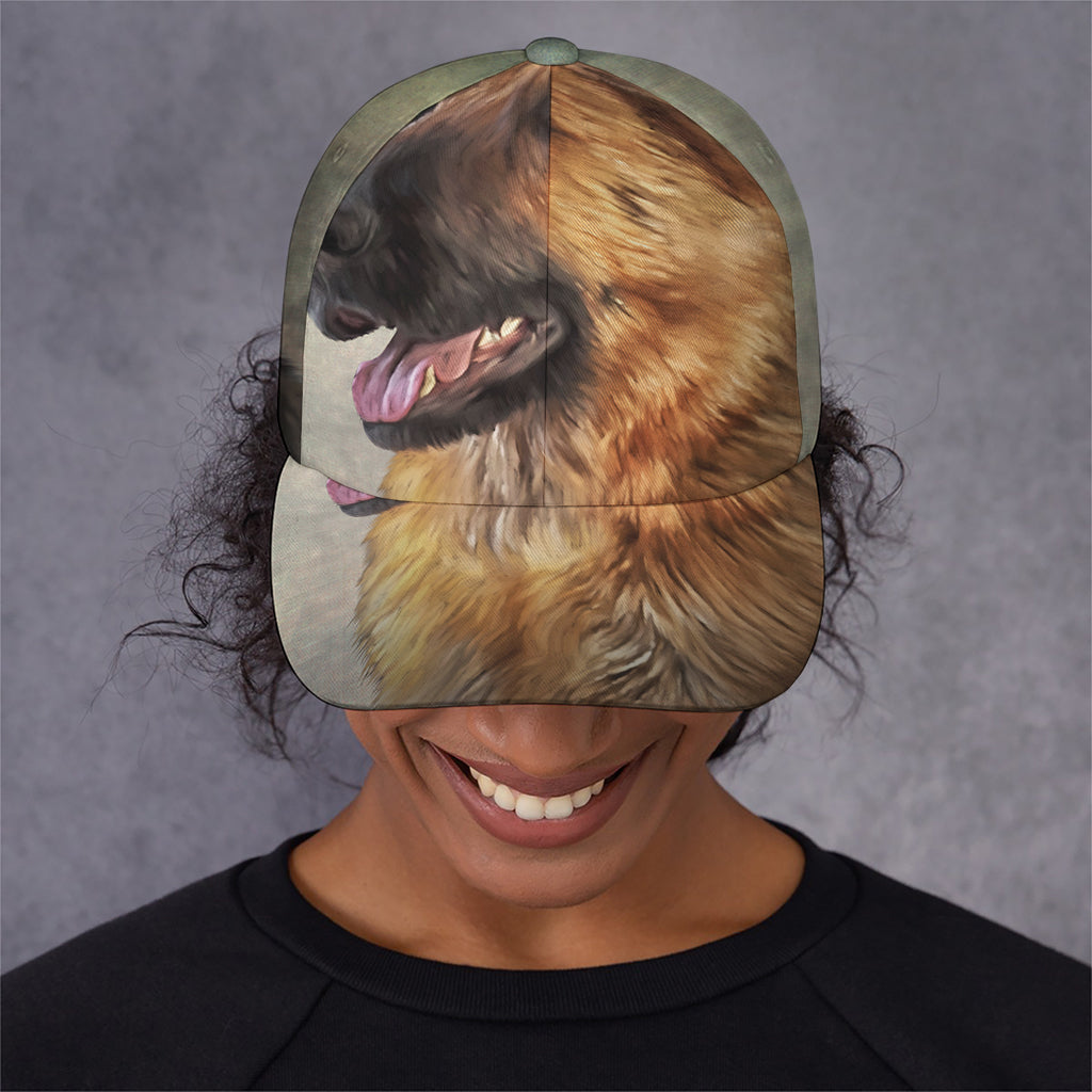 Vintage German Shepherd Portrait Print Baseball Cap
