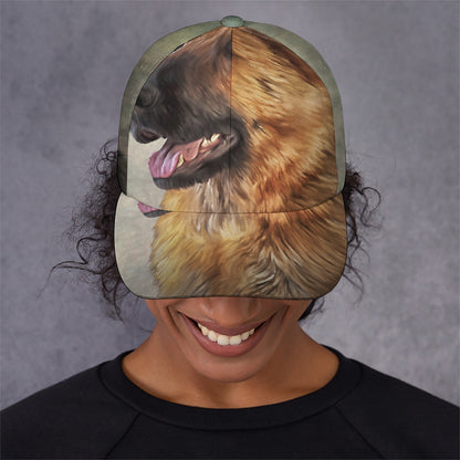 Vintage German Shepherd Portrait Print Baseball Cap