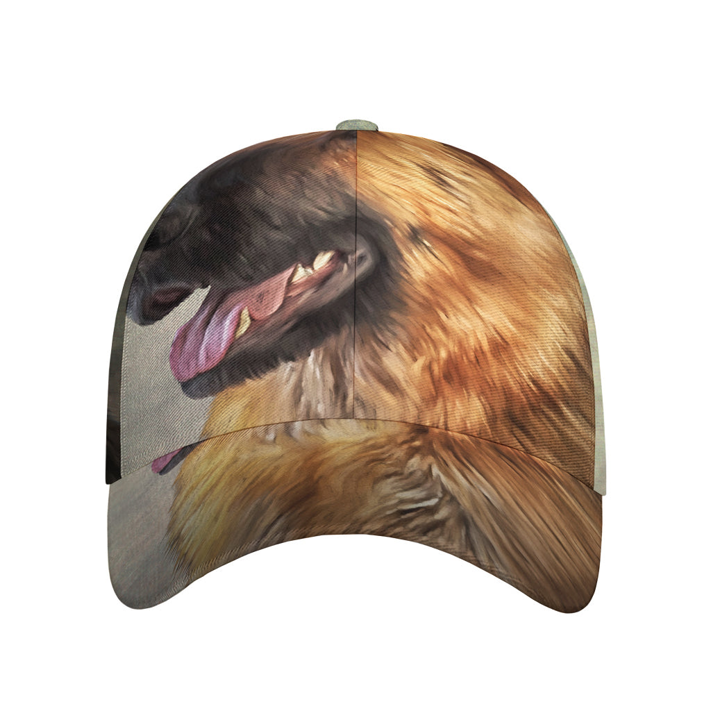 Vintage German Shepherd Portrait Print Baseball Cap