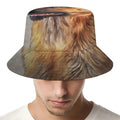 Vintage German Shepherd Portrait Print Bucket Hat
