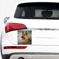 Vintage German Shepherd Portrait Print Car Sticker