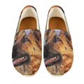 Vintage German Shepherd Portrait Print Casual Shoes