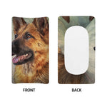 Vintage German Shepherd Portrait Print Changing Pad Cover