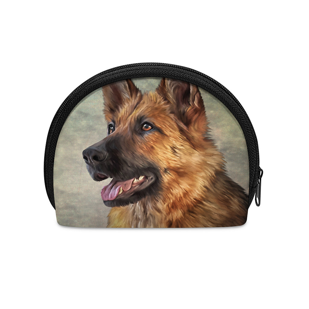 Vintage German Shepherd Portrait Print Coin Purse