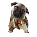 Vintage German Shepherd Portrait Print Dog Zip Up Hoodie