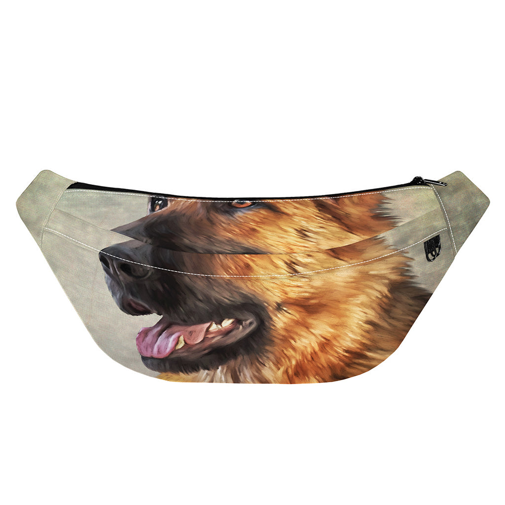 Vintage German Shepherd Portrait Print Fanny Pack