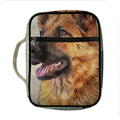 Vintage German Shepherd Portrait Print Front Pocket Bible Bag
