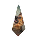 Vintage German Shepherd Portrait Print Hand Towel