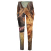 Vintage German Shepherd Portrait Print High-Waisted Pocket Leggings