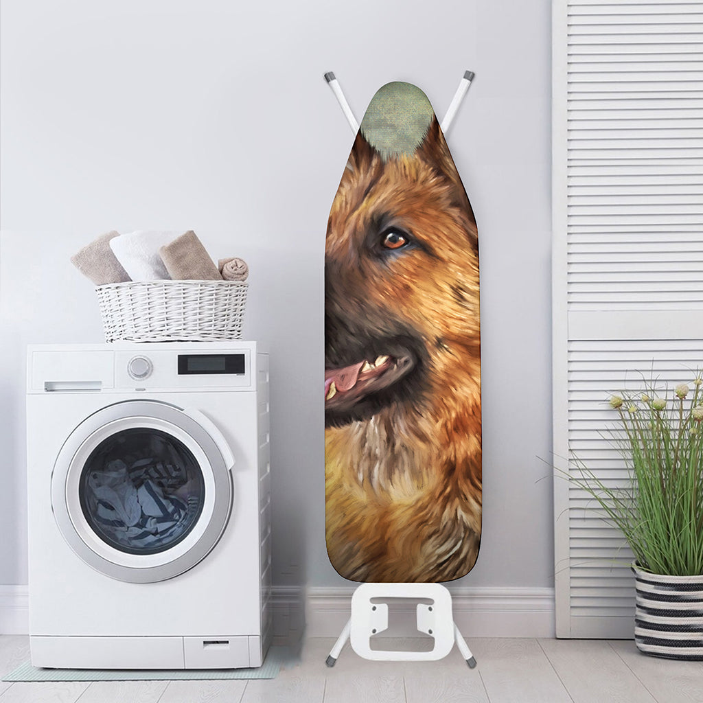 Vintage German Shepherd Portrait Print Ironing Board Cover