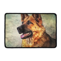 Vintage German Shepherd Portrait Print Kitchen Mat