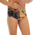 Vintage German Shepherd Portrait Print Men's Briefs