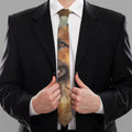 Vintage German Shepherd Portrait Print Necktie