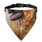 Vintage German Shepherd Portrait Print Over The Collar Dog Bandana