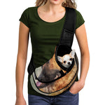 Vintage German Shepherd Portrait Print Pet Sling Carrier