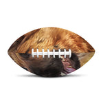 Vintage German Shepherd Portrait Print Rugby Ball