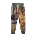 Vintage German Shepherd Portrait Print Sweatpants