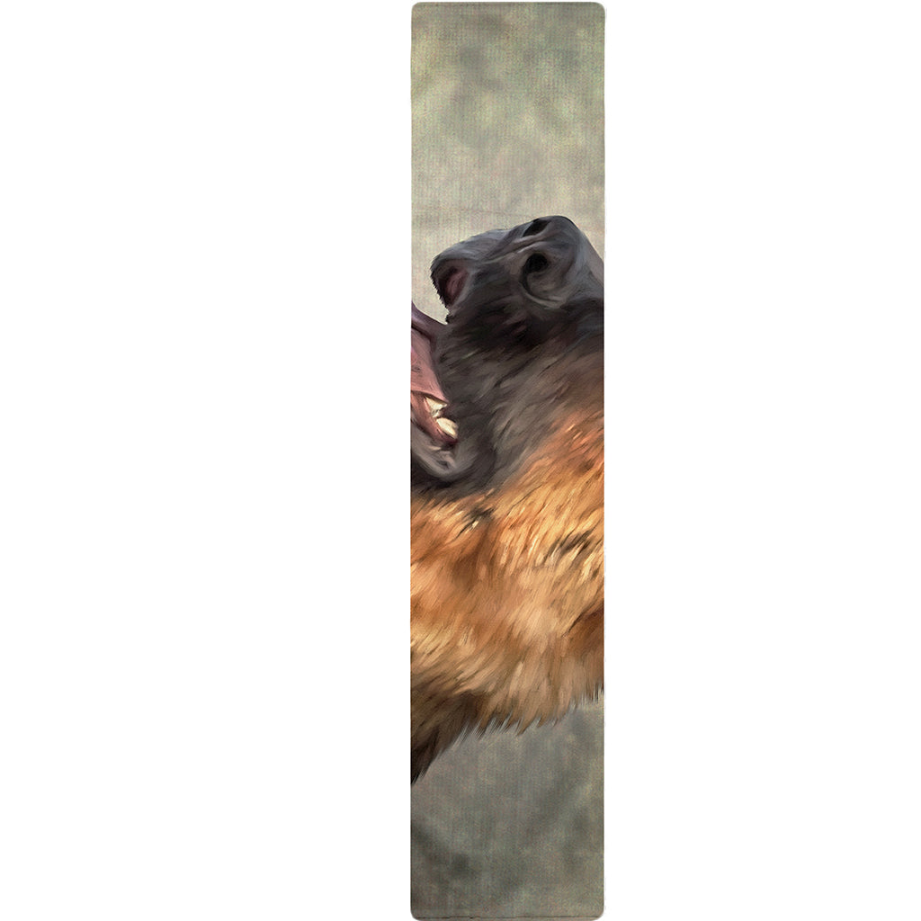 Vintage German Shepherd Portrait Print Table Runner