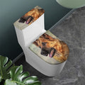 Vintage German Shepherd Portrait Print Toilet Lid And Tank Cover Set