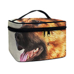 Vintage German Shepherd Portrait Print Travel Makeup Bag