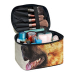 Vintage German Shepherd Portrait Print Travel Makeup Bag