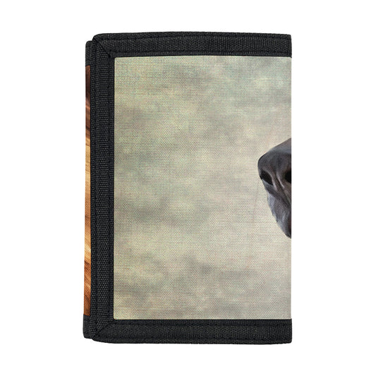 Vintage German Shepherd Portrait Print Trifold Wallet