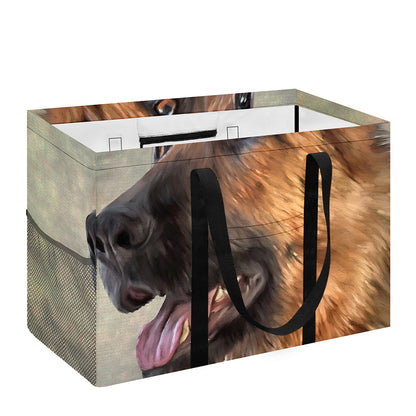 Vintage German Shepherd Portrait Print Utility Tote Bag