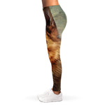 Vintage German Shepherd Portrait Print Women's Leggings