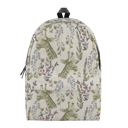 Vintage Giraffe Print Backpack