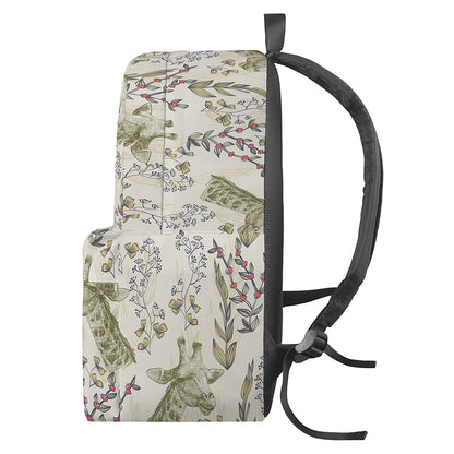Vintage Giraffe Print Backpack