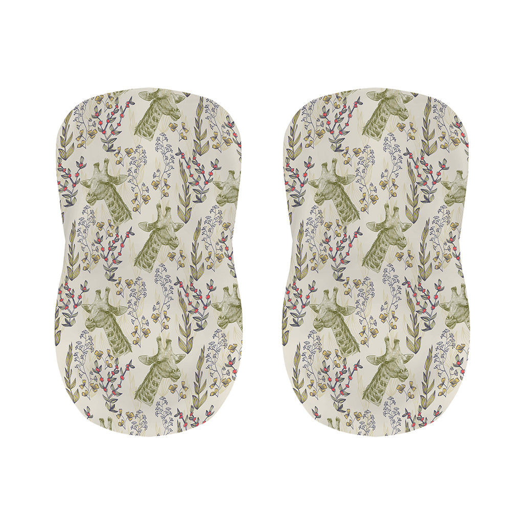 Vintage Giraffe Print Bar Stool Covers