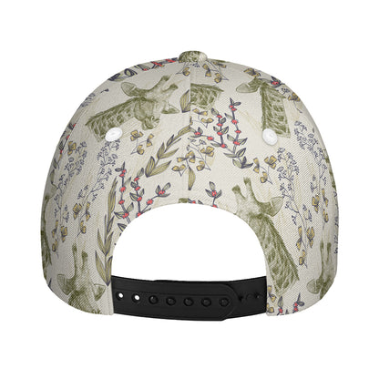 Vintage Giraffe Print Baseball Cap