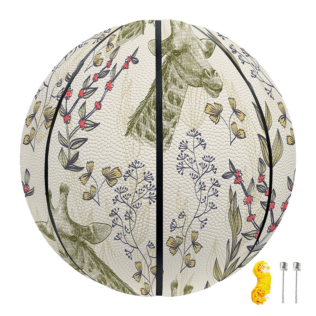 Vintage Giraffe Print Basketball