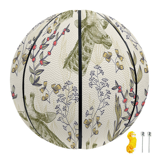 Vintage Giraffe Print Basketball